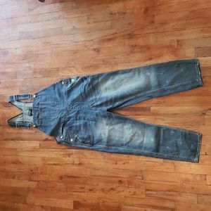 Nasty Gal overalls, distressed, size Medium